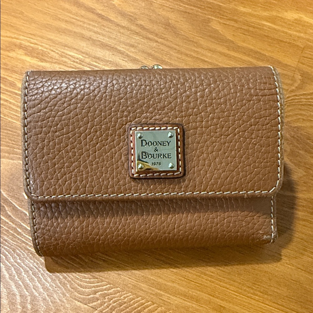 Dooney & Bourke Tan Leather Wallet